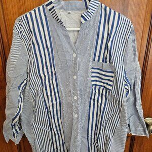 Women's Striped Blouse - 3XL